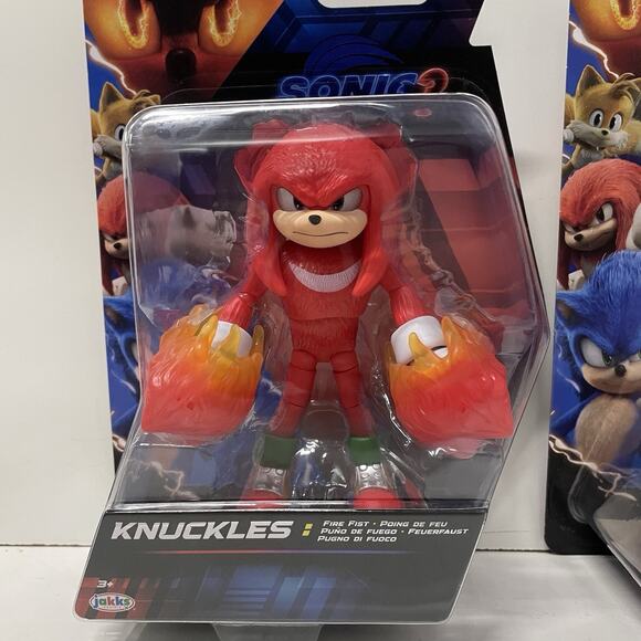 2025 Sonic The Hedgehog 3 Movie Wave 3 SUPER SHADOW & KNUCKLES Action Figure Set - Picture 3 of 4